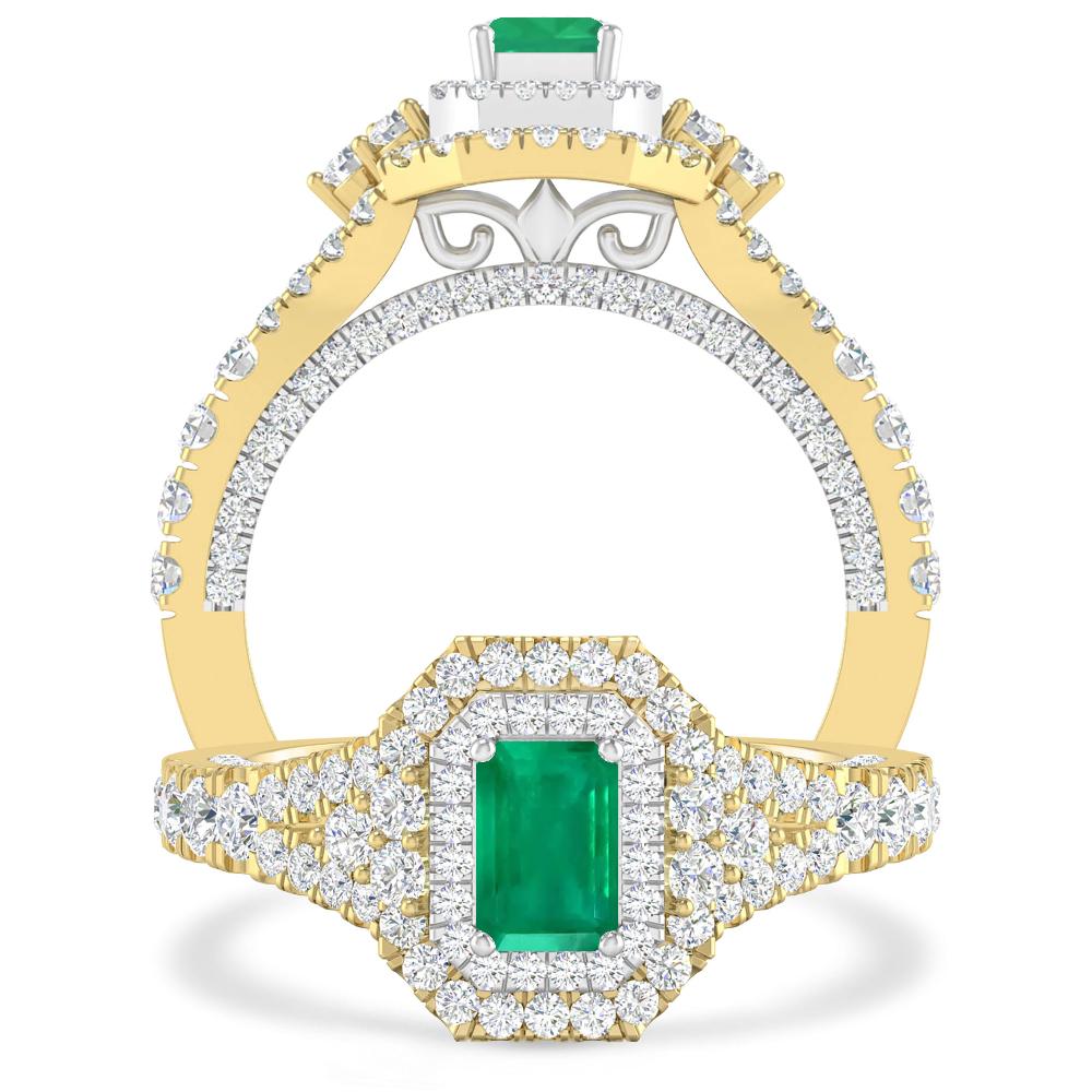 Yellow Gold - Emerald