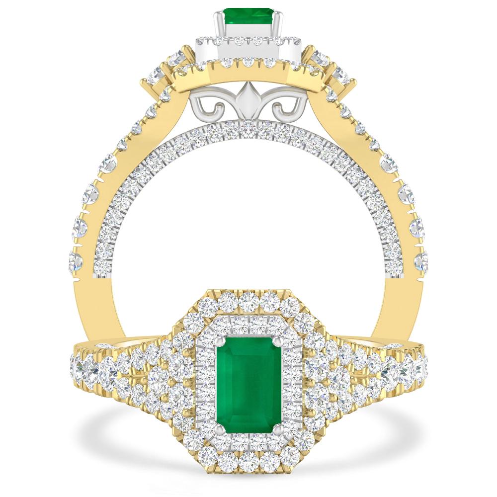 Yellow Gold - Emerald