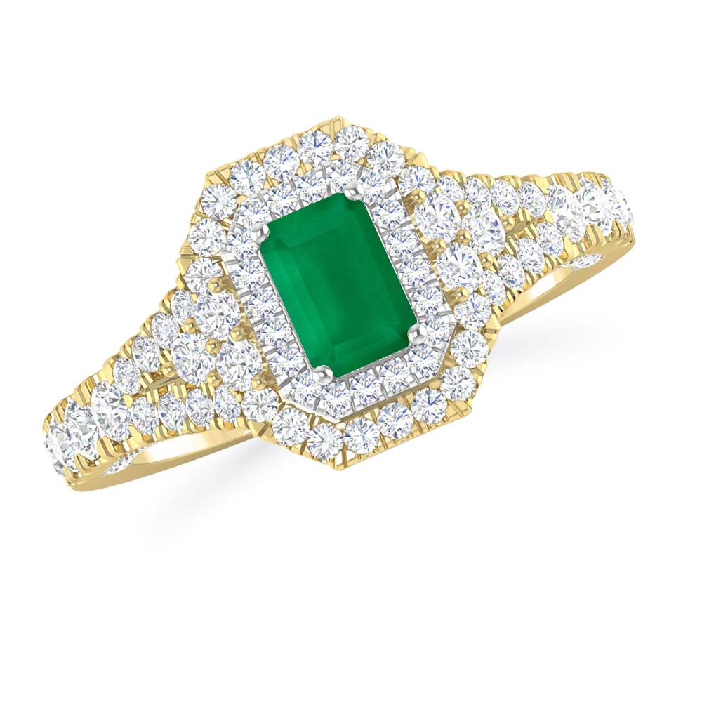 Yellow Gold - Emerald