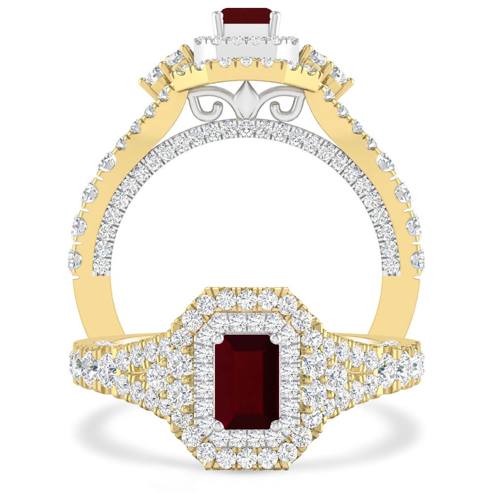 Yellow Gold - Garnet