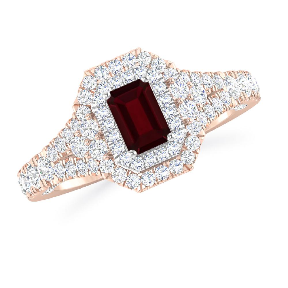 Rose Gold - Garnet