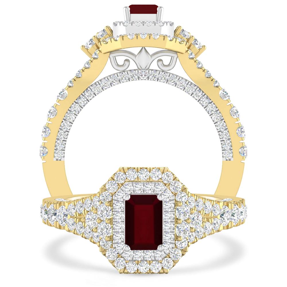 Yellow Gold - Garnet