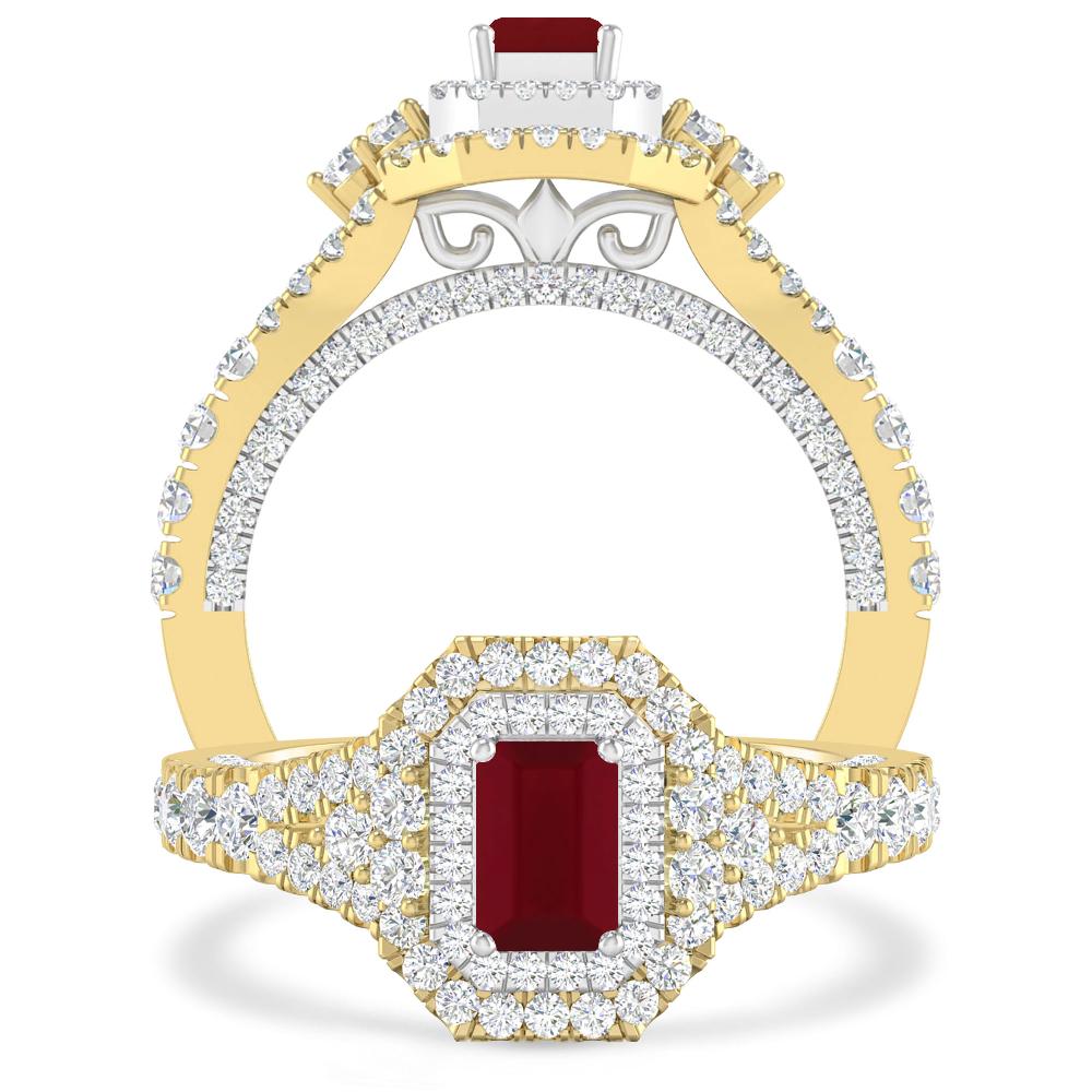 Yellow Gold - Garnet