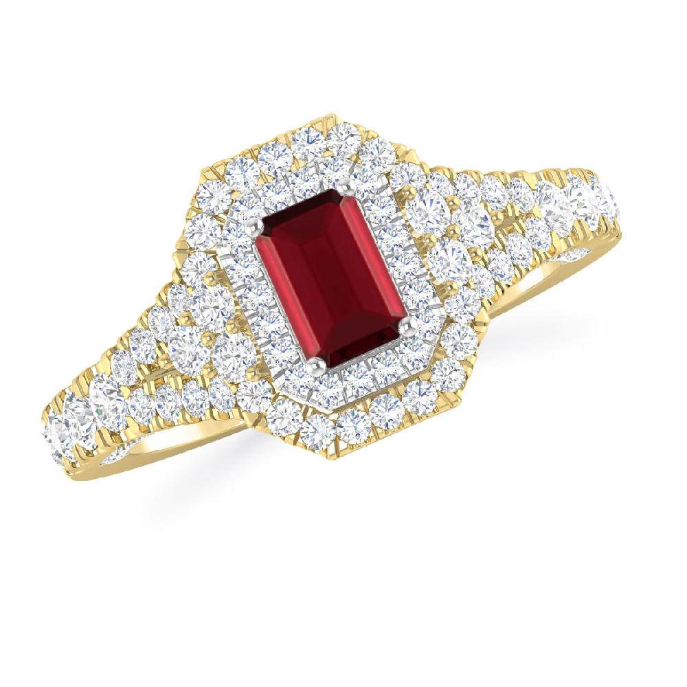 Yellow Gold - Garnet