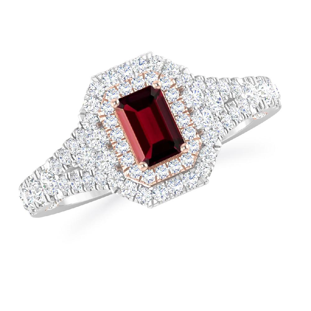 White Gold - Garnet