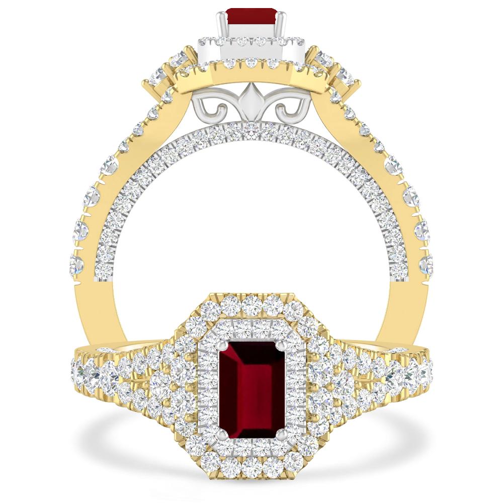 Yellow Gold - Garnet
