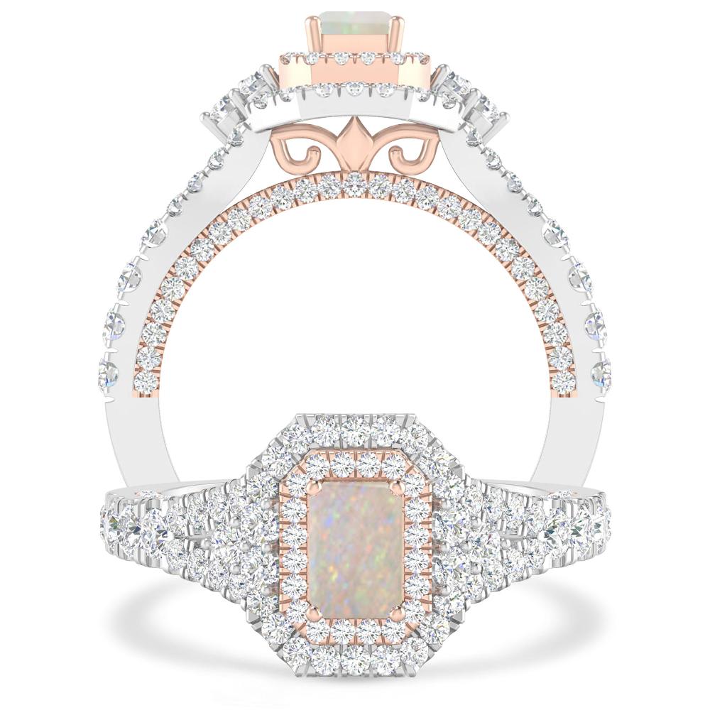 White Gold - Opal