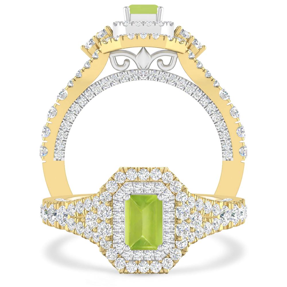 Yellow Gold - Peridot