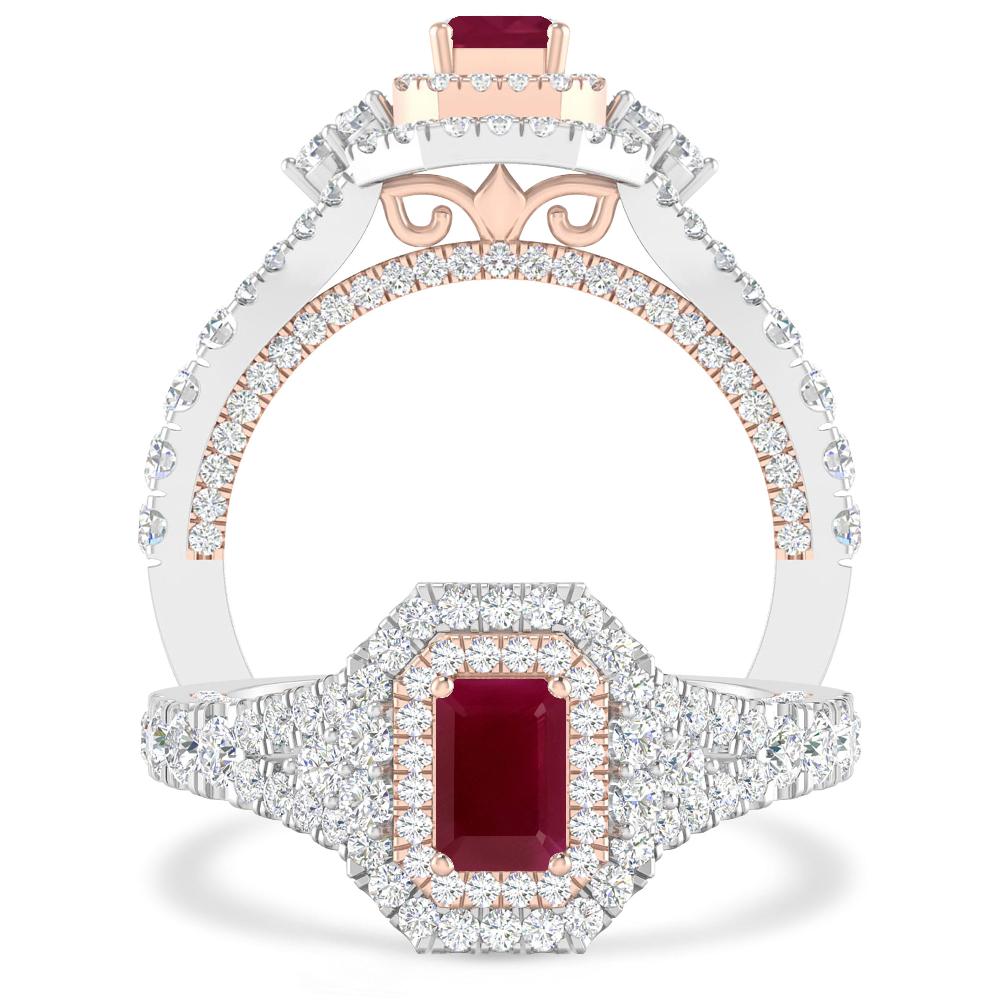 White Gold - Ruby