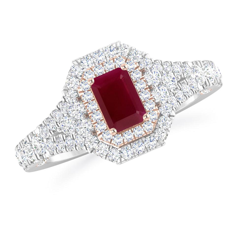 White Gold - Ruby