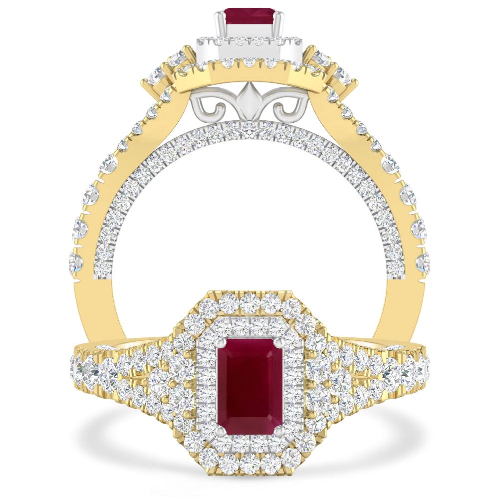 Yellow Gold - Ruby