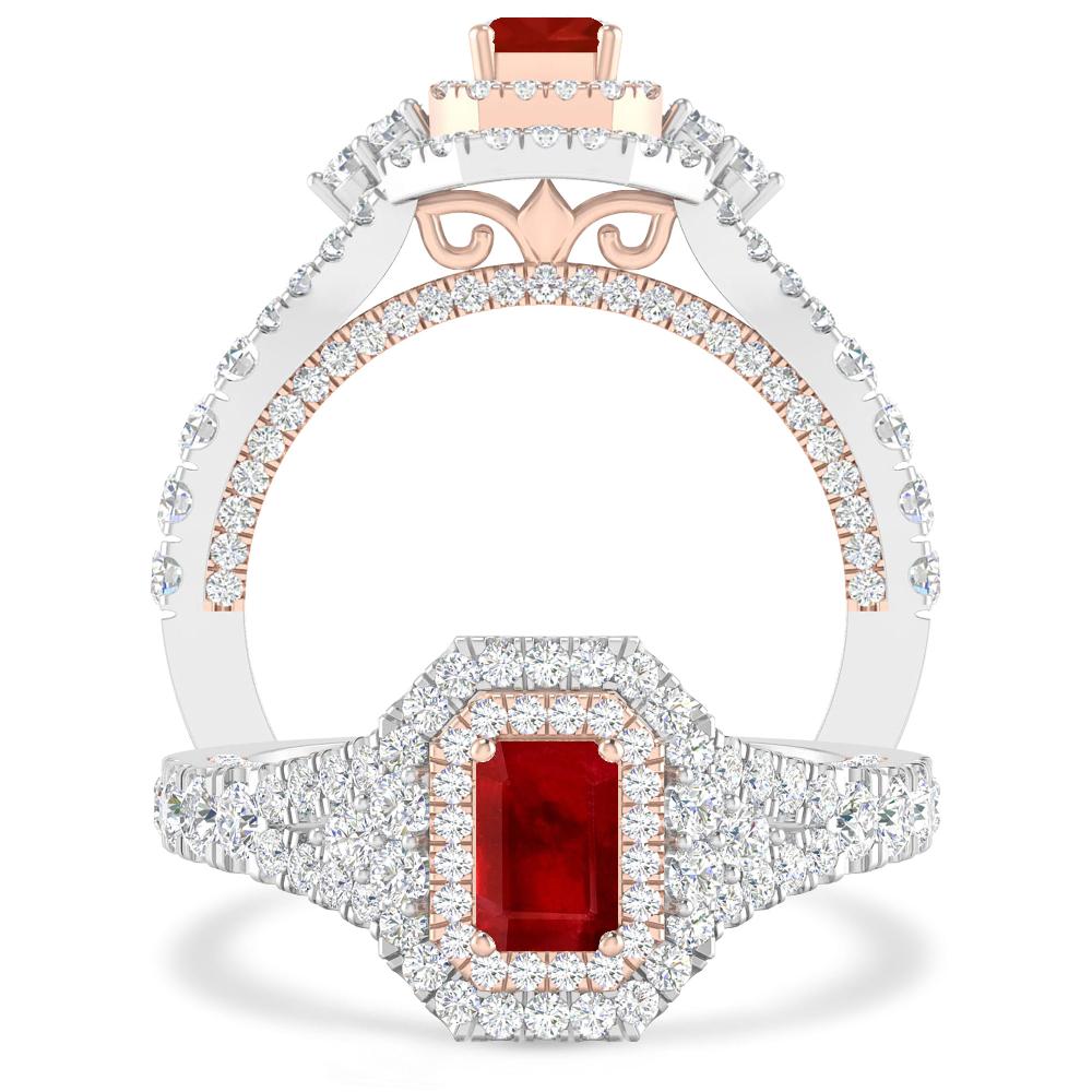 White Gold - Ruby