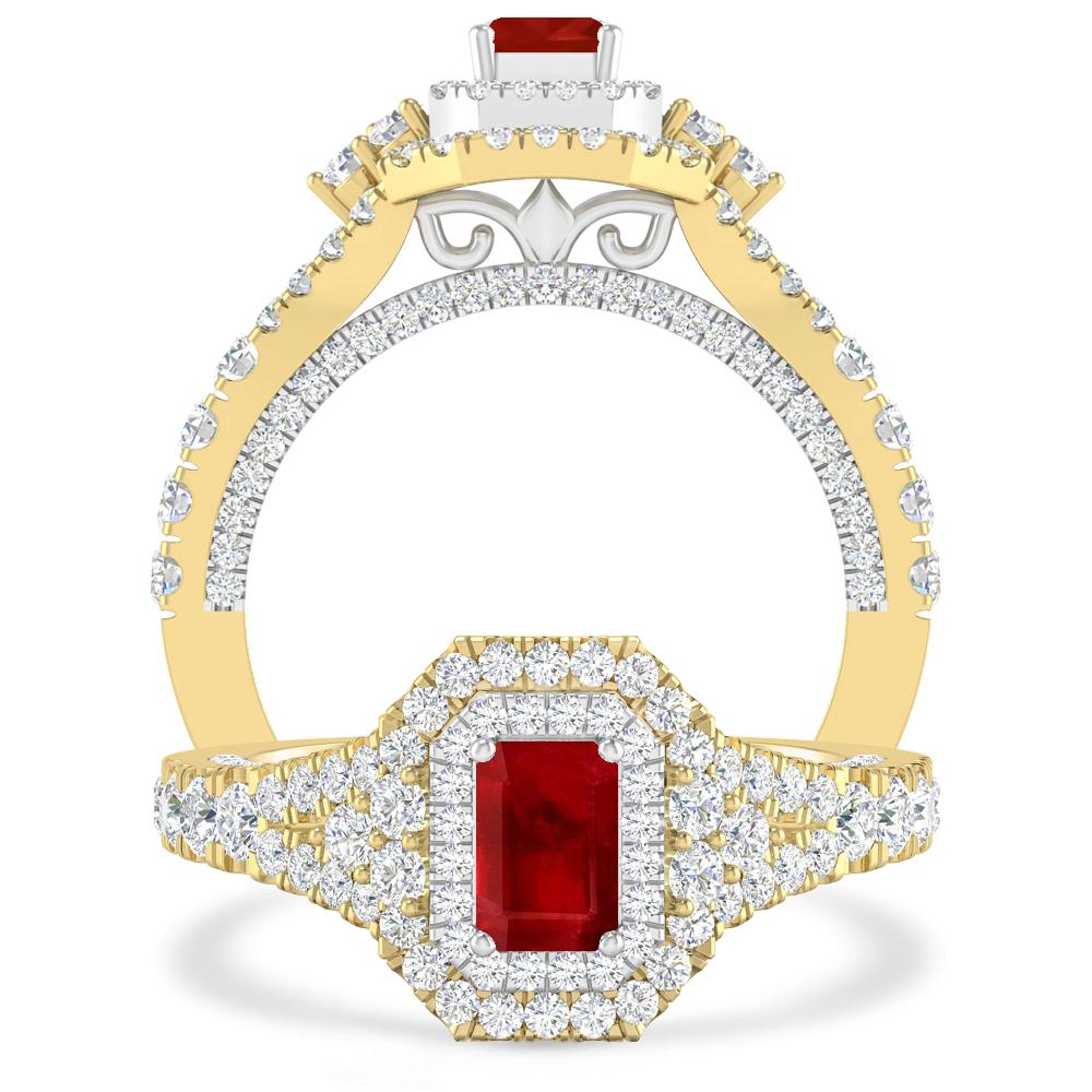 Yellow Gold - Ruby