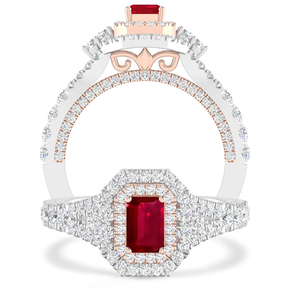 White Gold - Ruby