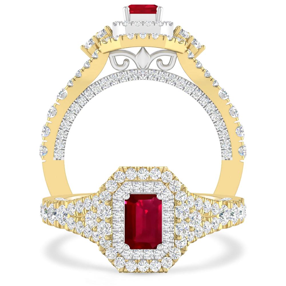 Yellow Gold - Ruby