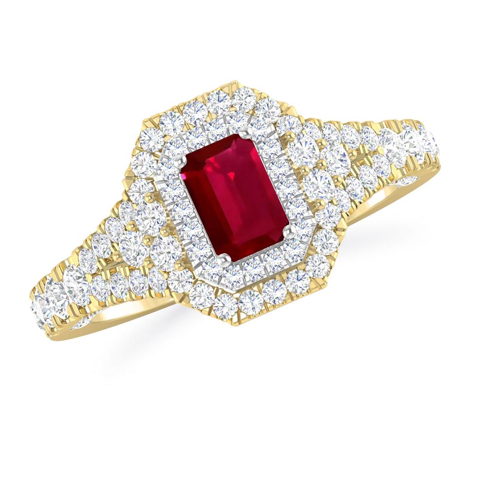 Yellow Gold - Ruby