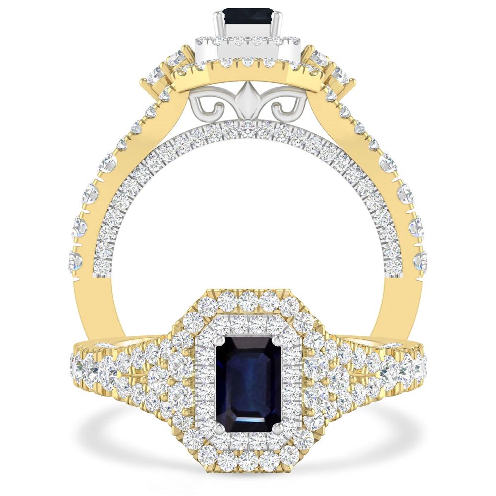 Yellow Gold - Sapphire