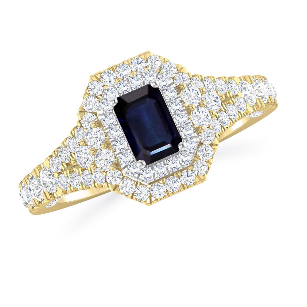 Yellow Gold - Sapphire