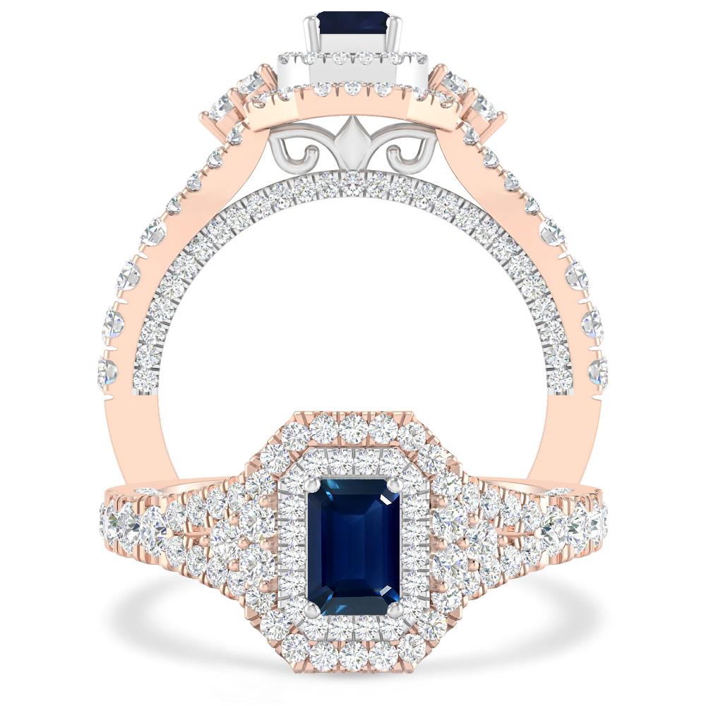Rose Gold - Sapphire