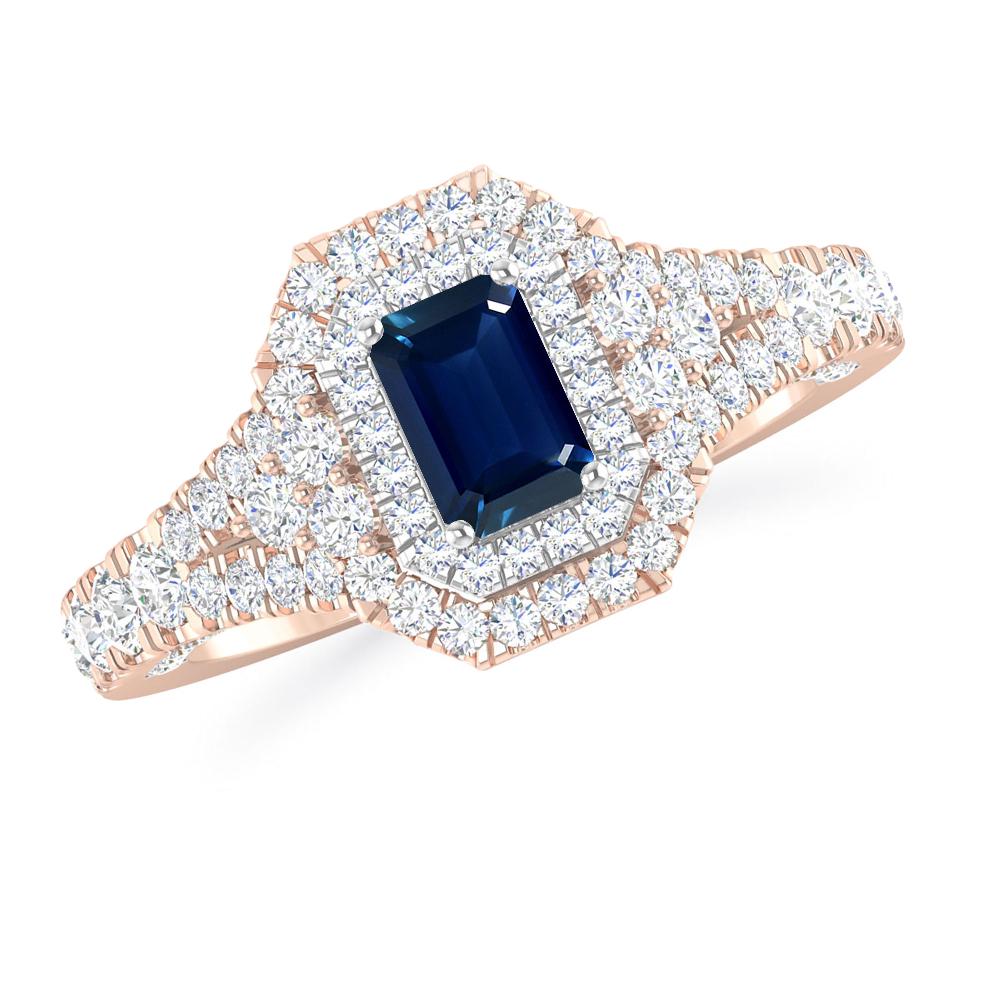 Rose Gold - Sapphire