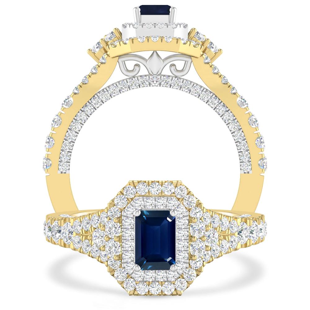 Yellow Gold - Sapphire