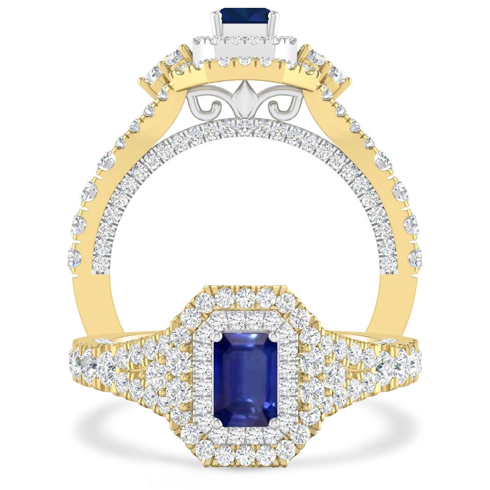 Yellow Gold - Sapphire