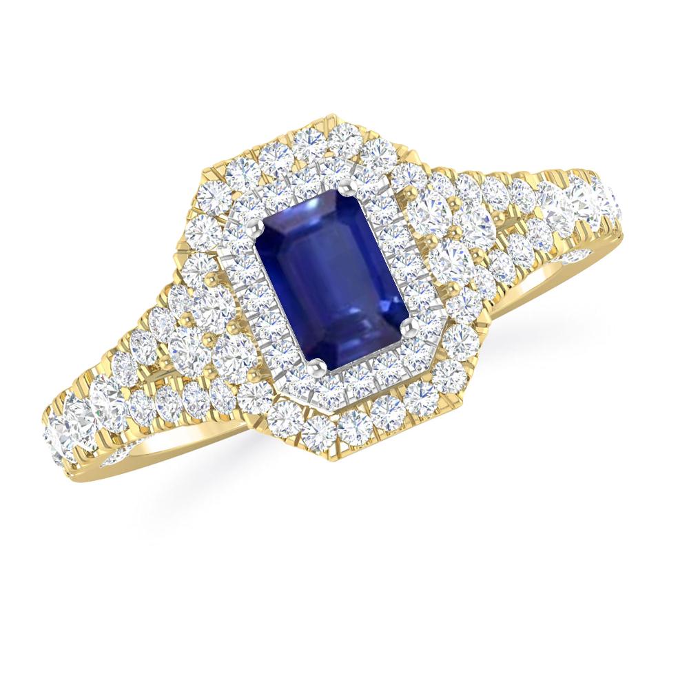 Yellow Gold - Sapphire