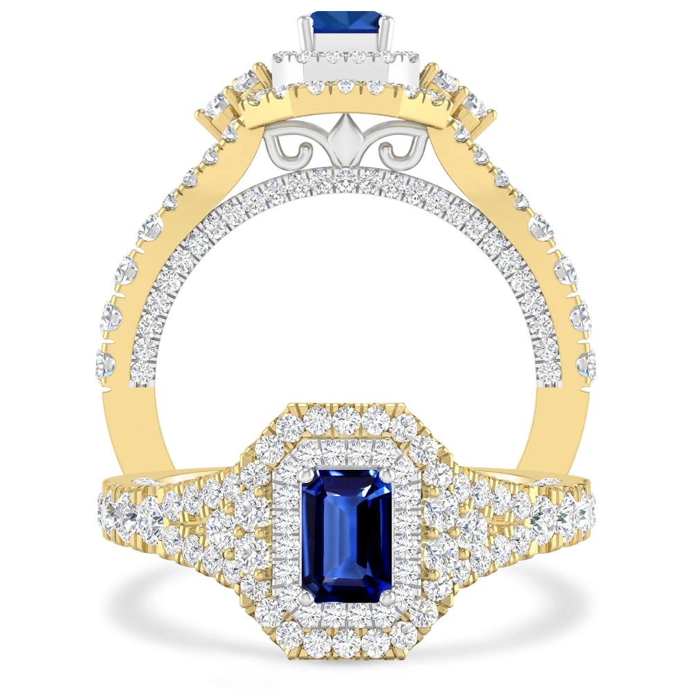 Yellow Gold - Sapphire