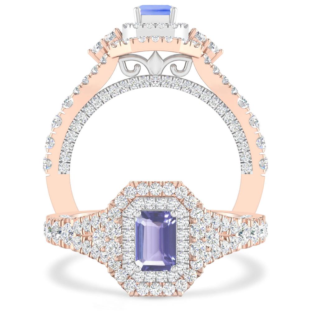 Rose Gold - Tanzanite