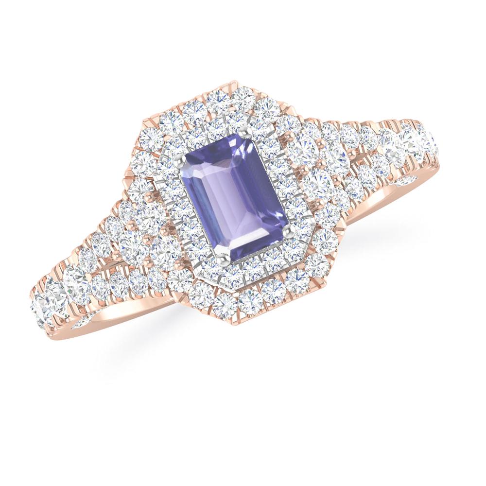 Rose Gold - Tanzanite