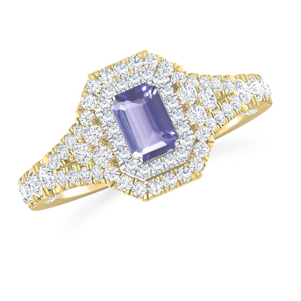 Yellow Gold - Tanzanite