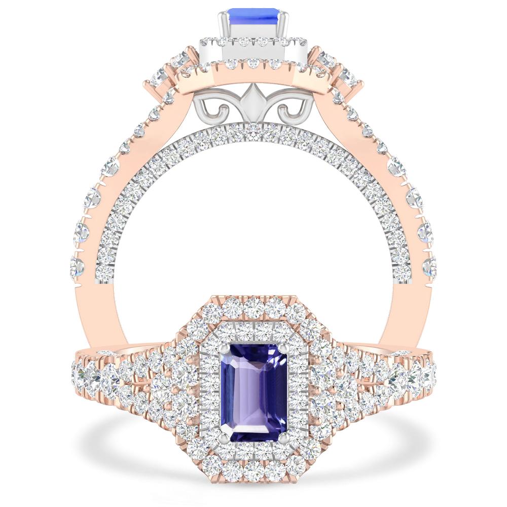 Rose Gold - Tanzanite