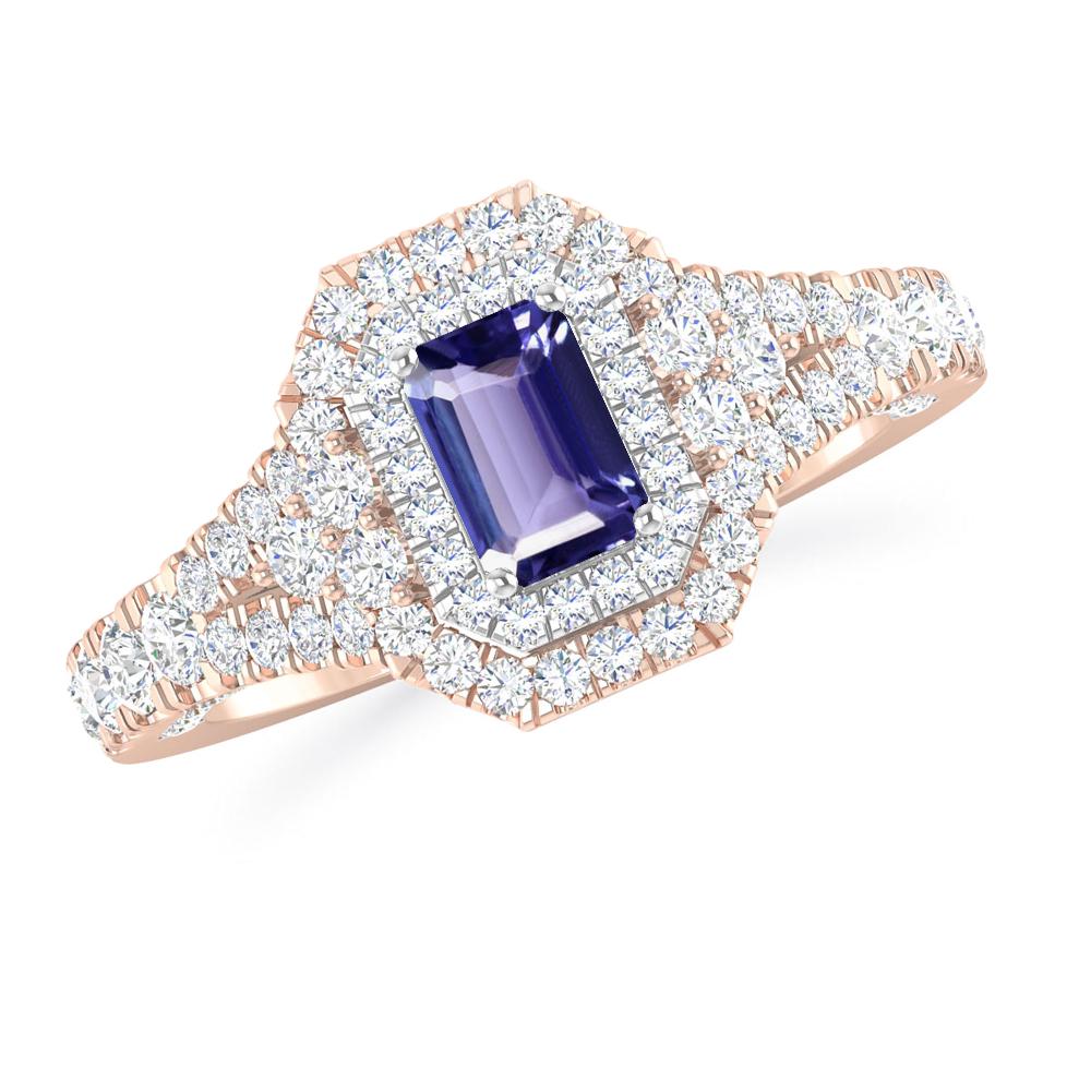 Rose Gold - Tanzanite