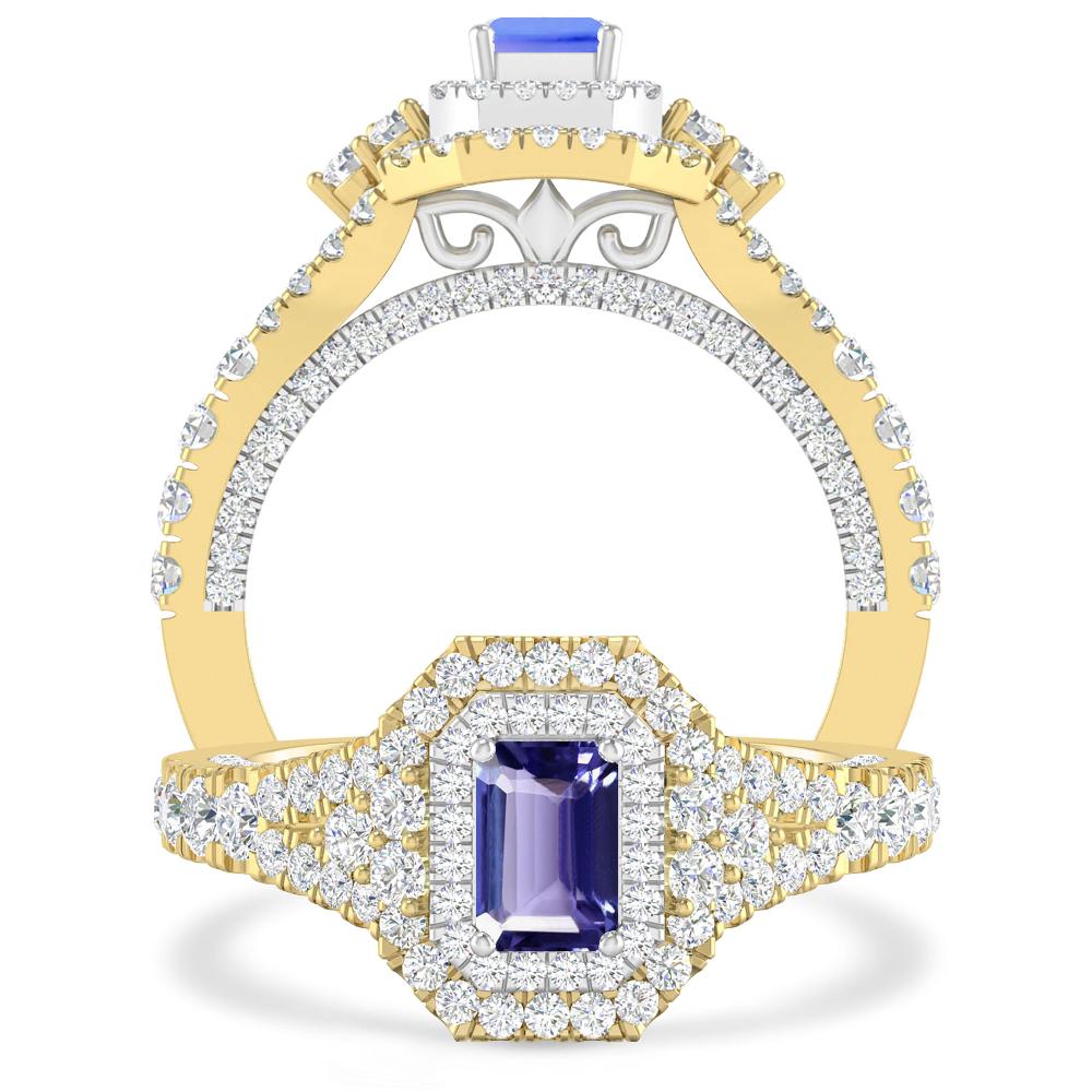 Yellow Gold - Tanzanite