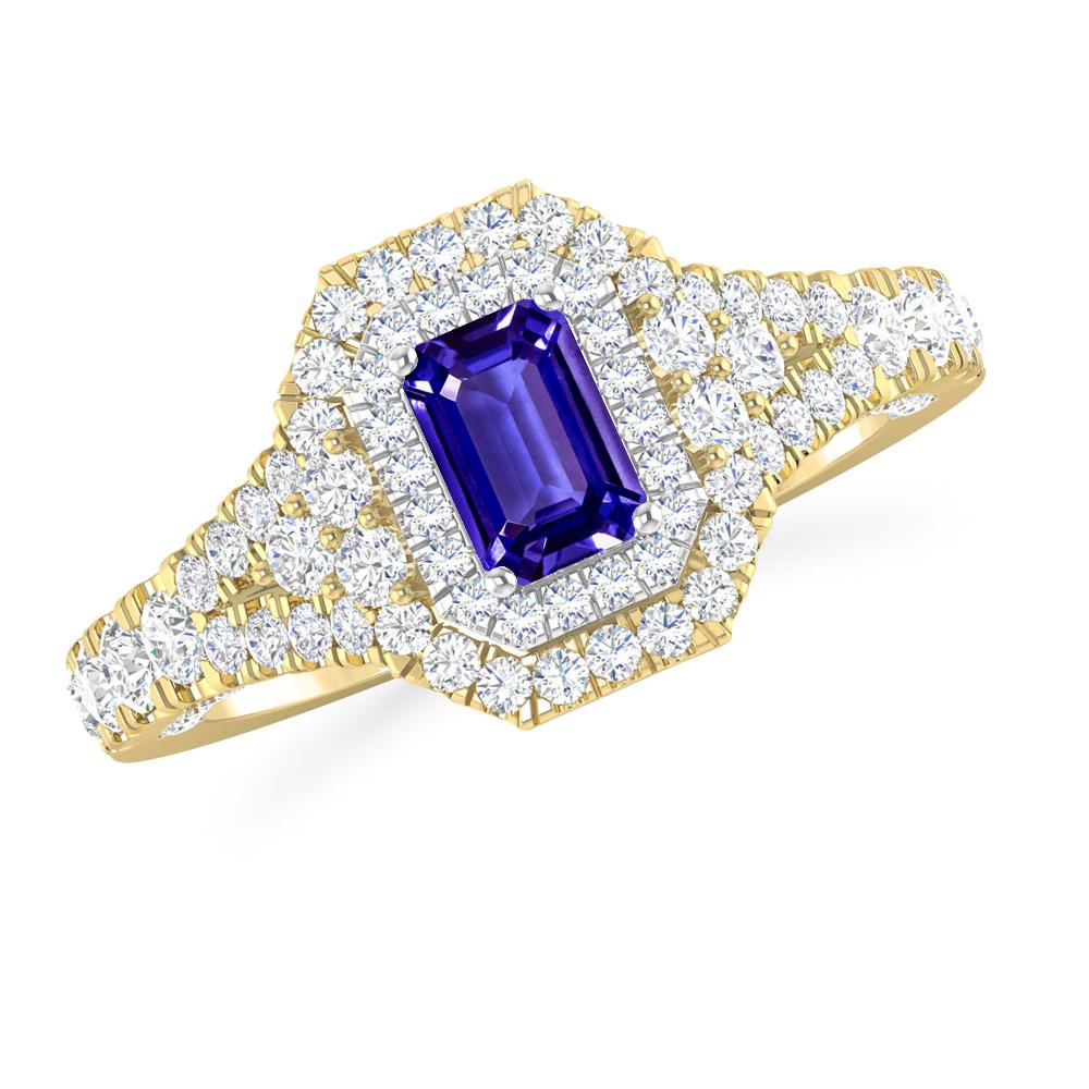 Yellow Gold - Tanzanite