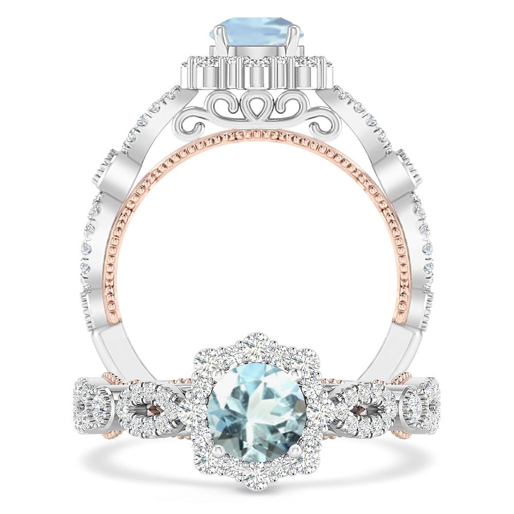 White Gold - Aquamarine