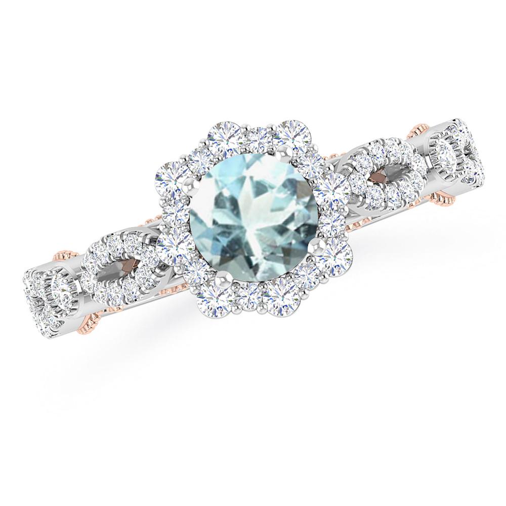 White Gold - Aquamarine
