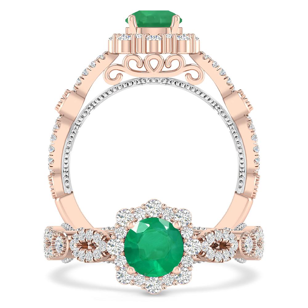 Rose Gold - Emerald