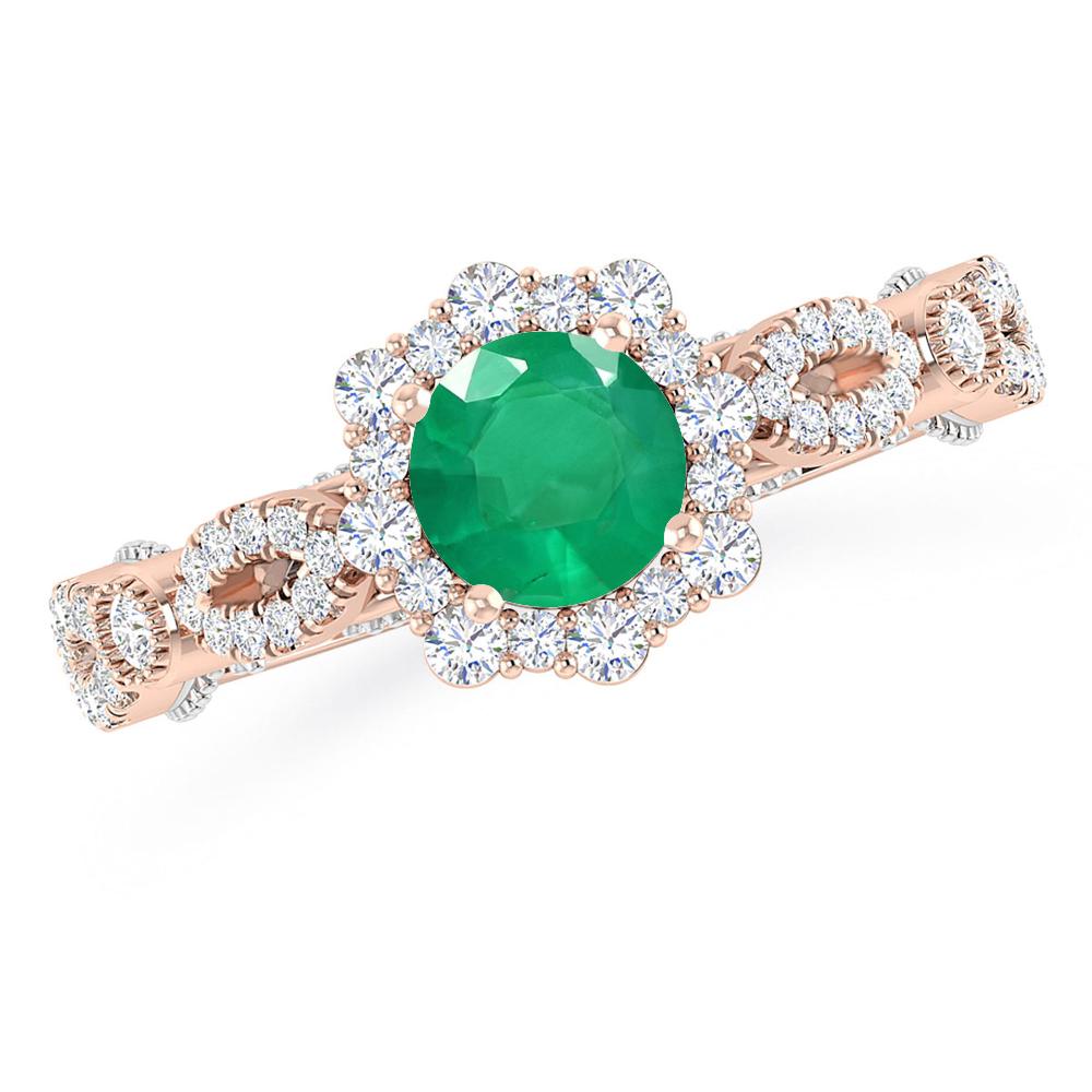 Rose Gold - Emerald
