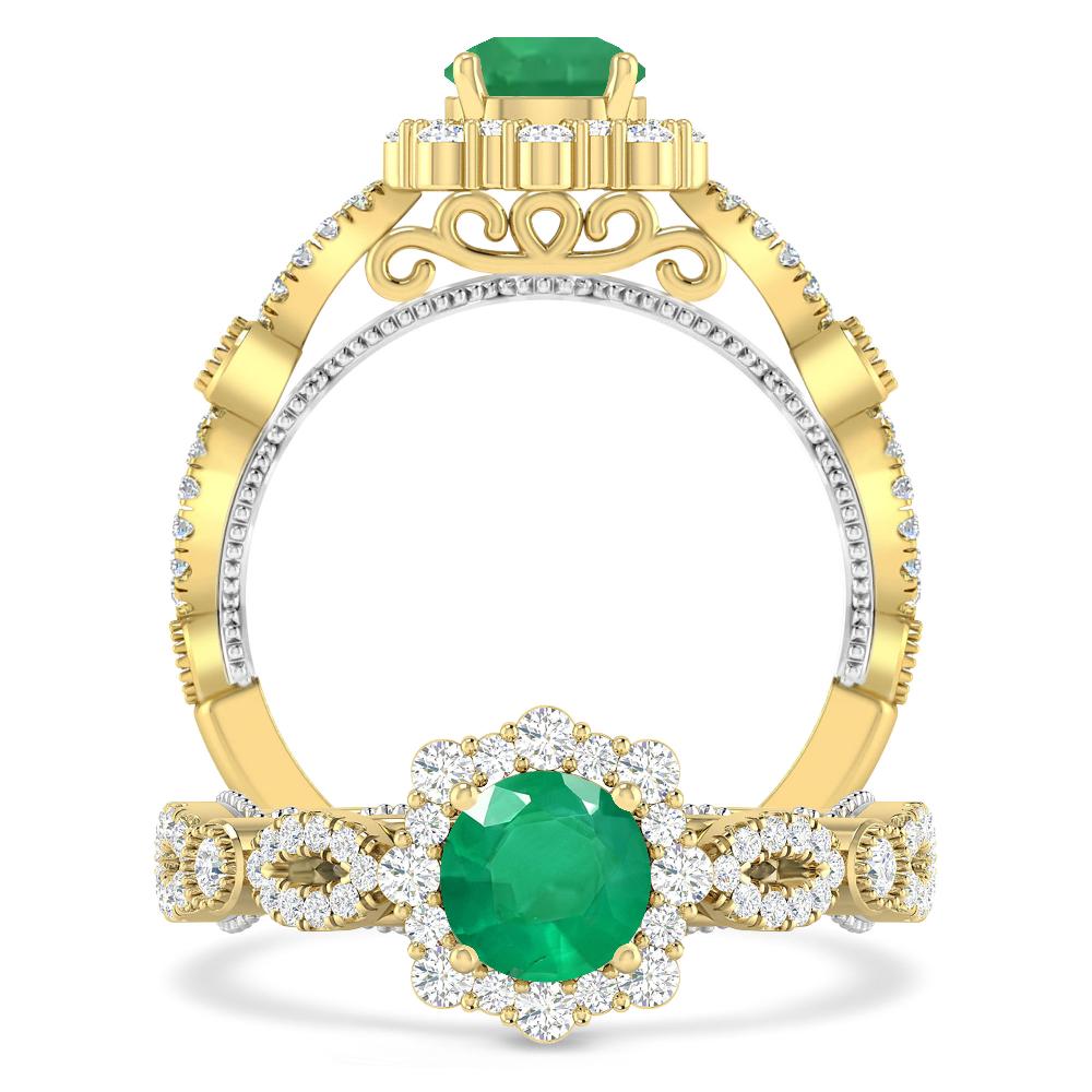 Yellow Gold - Emerald