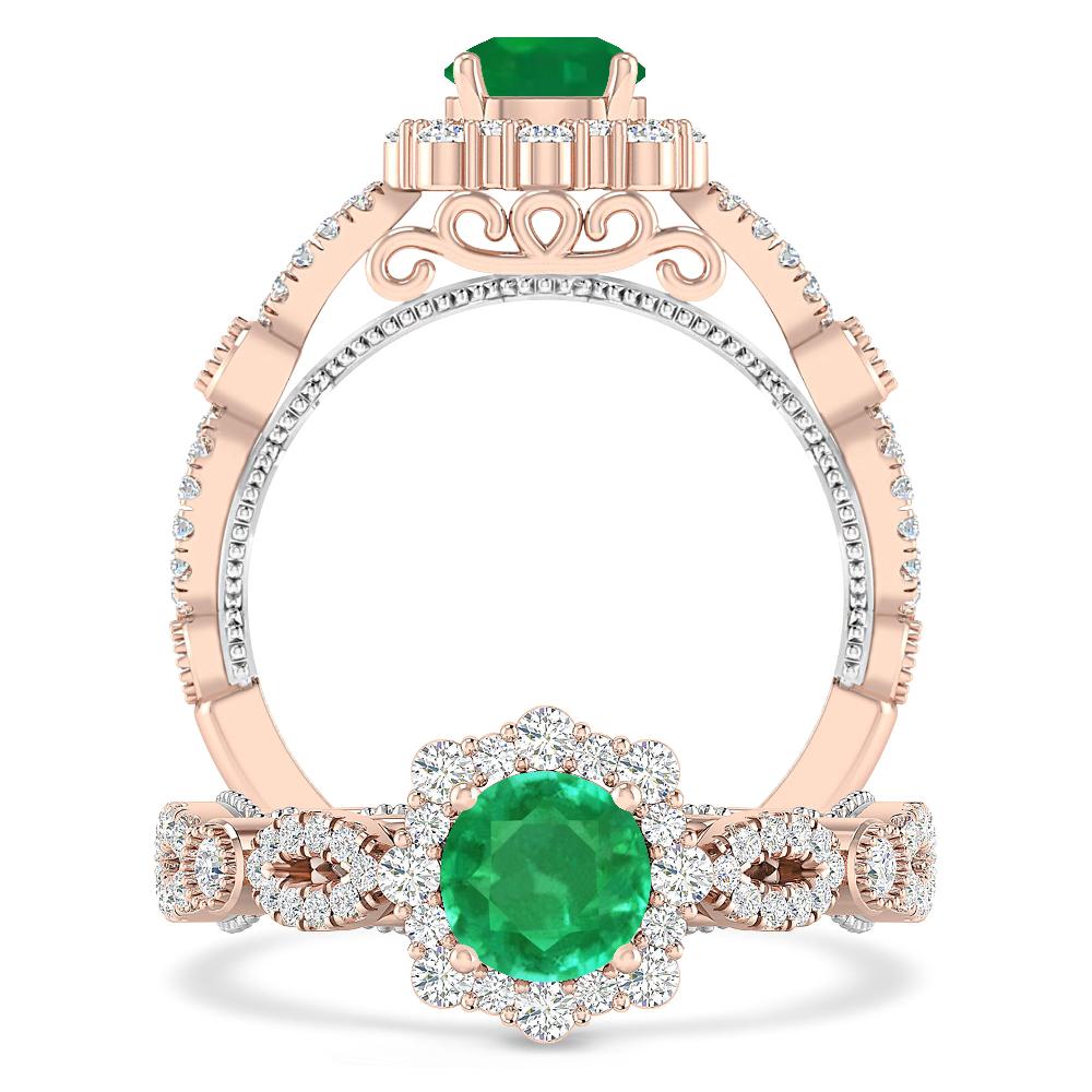 Rose Gold - Emerald
