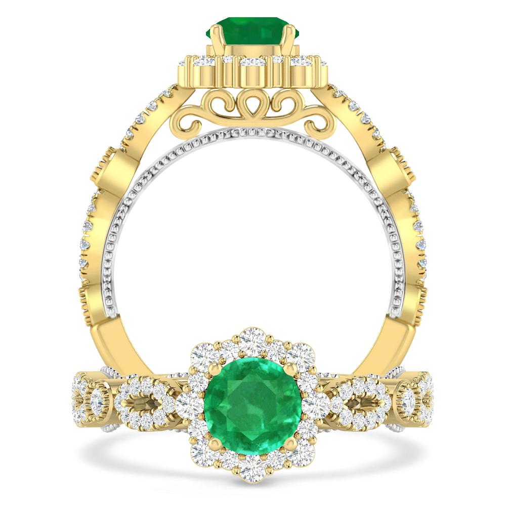 Yellow Gold - Emerald