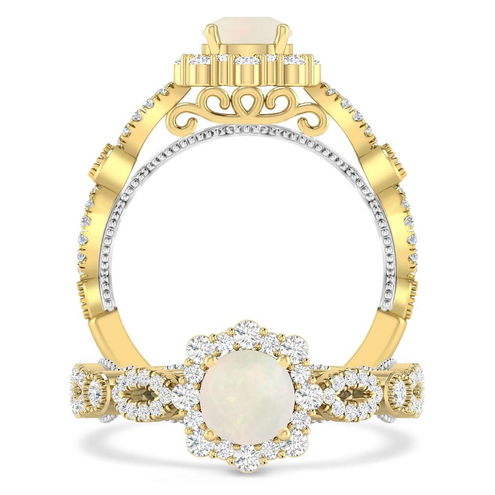 Yellow Gold - Opal