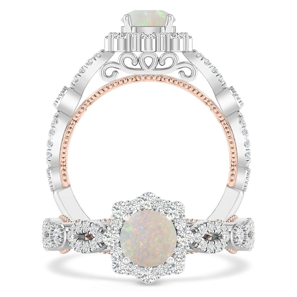 White Gold - Opal