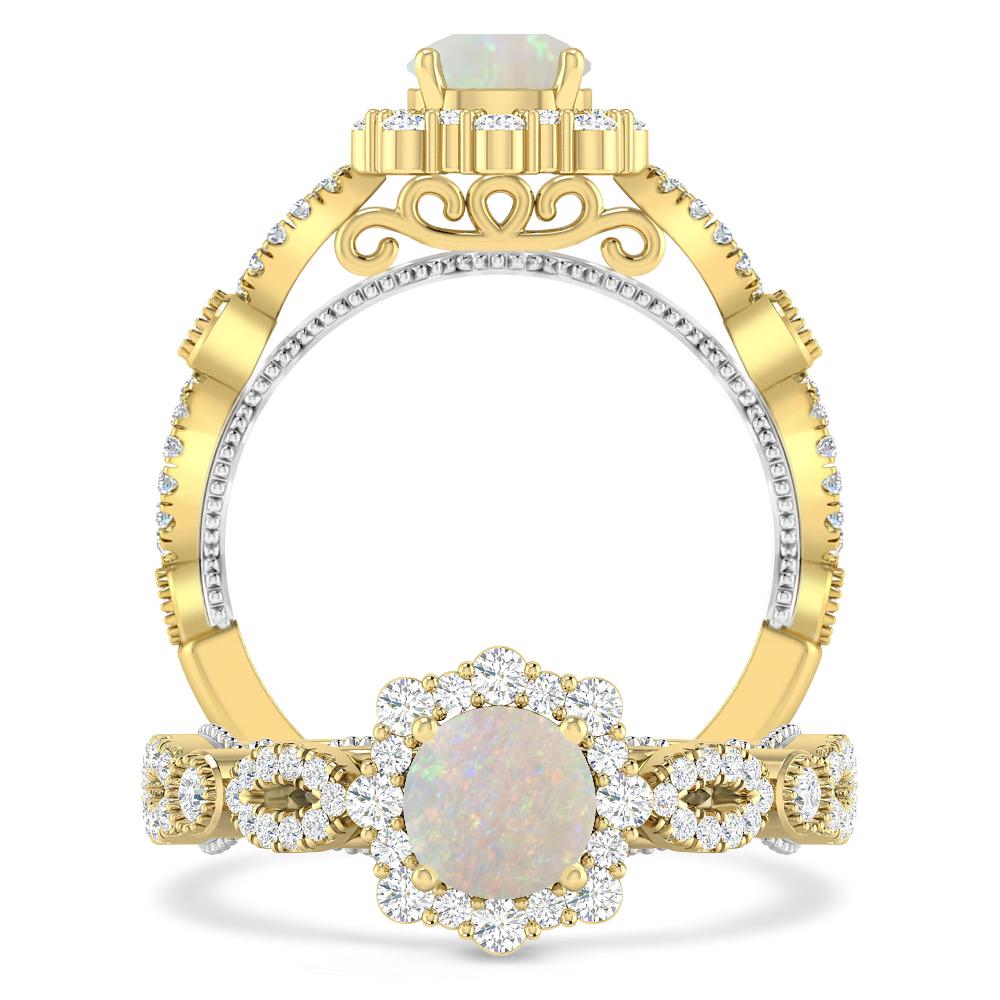 Yellow Gold - Opal