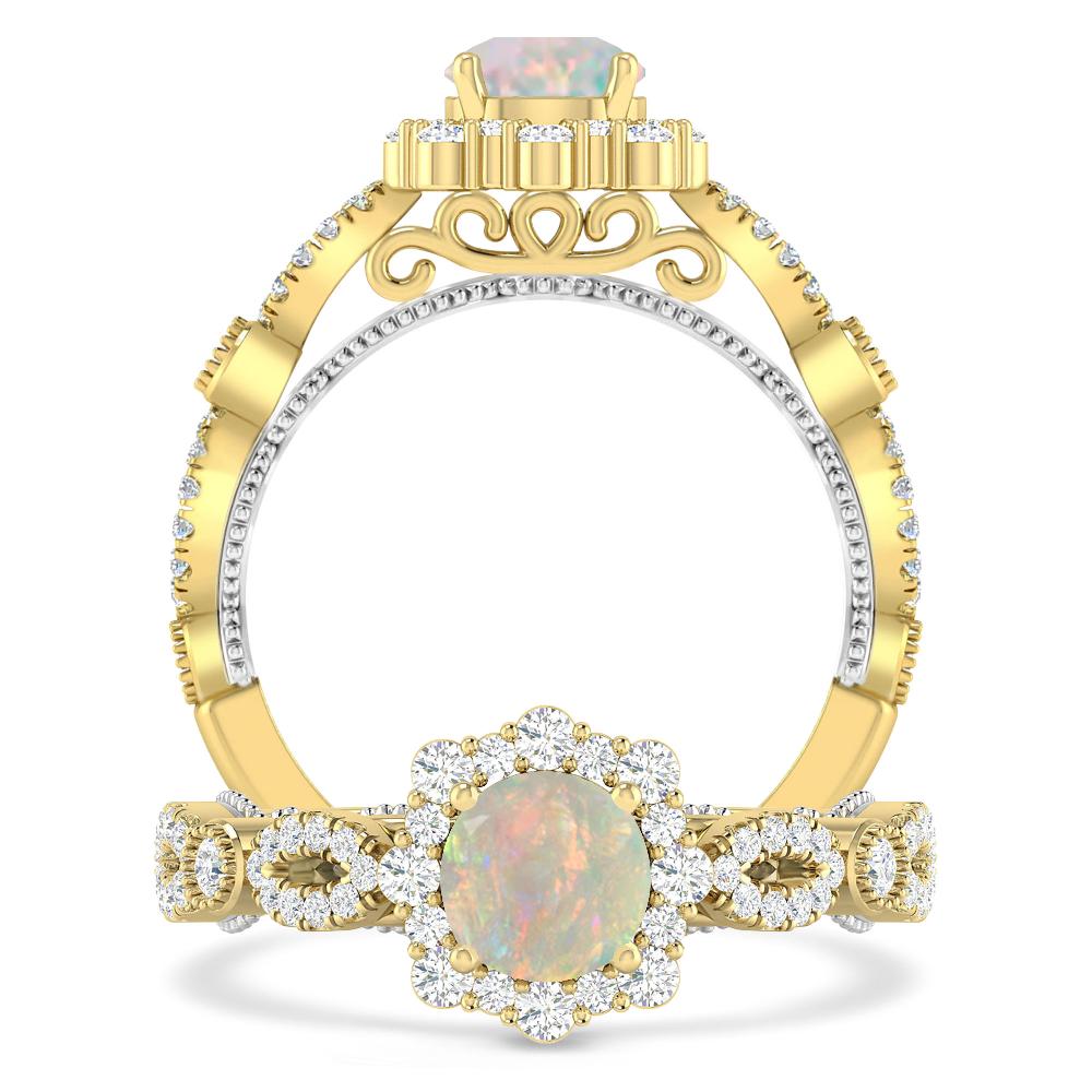 Yellow Gold - Opal