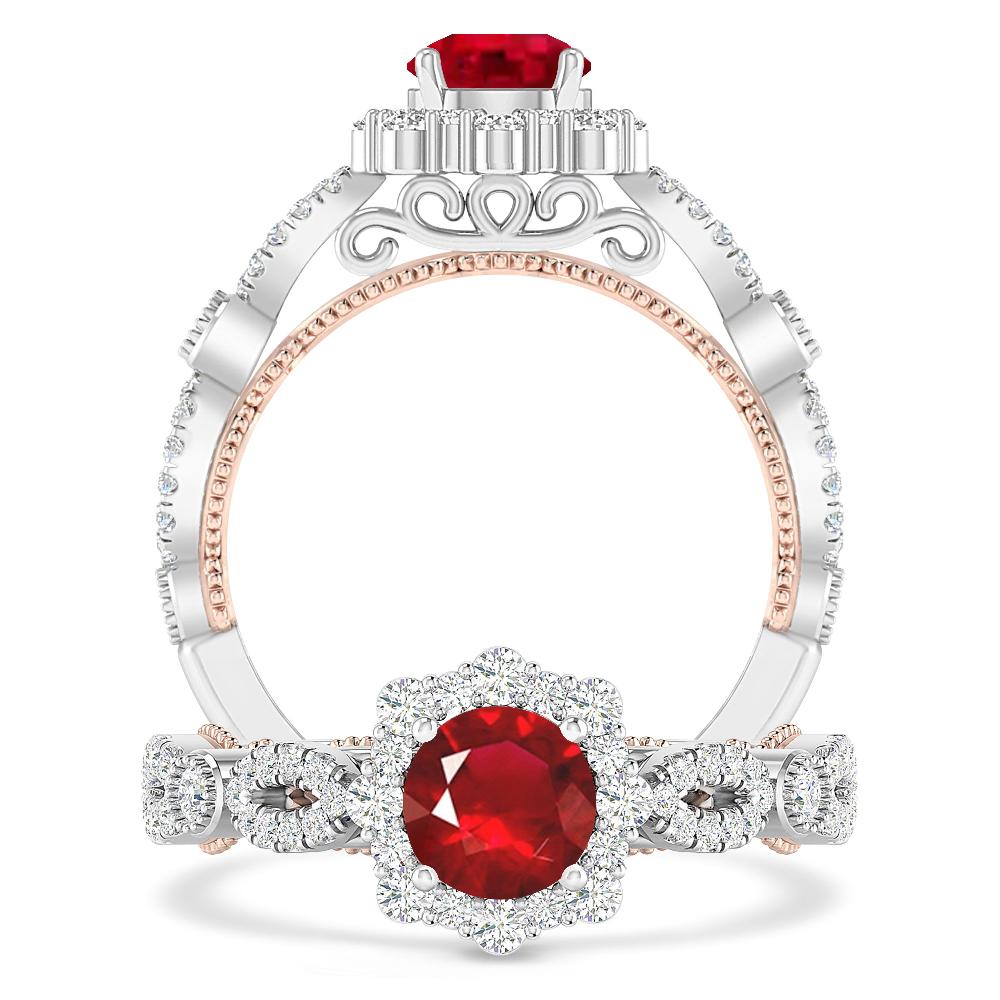 White Gold - Ruby