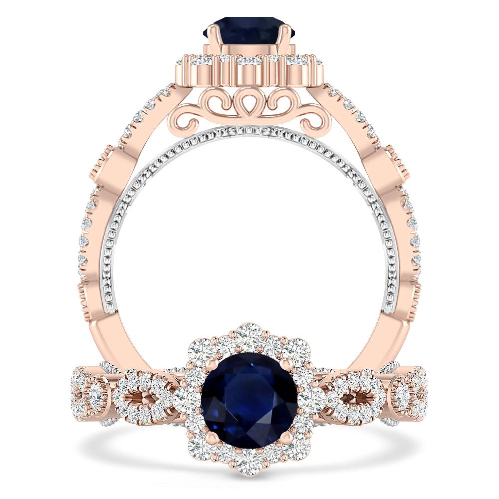 Rose Gold - Sapphire