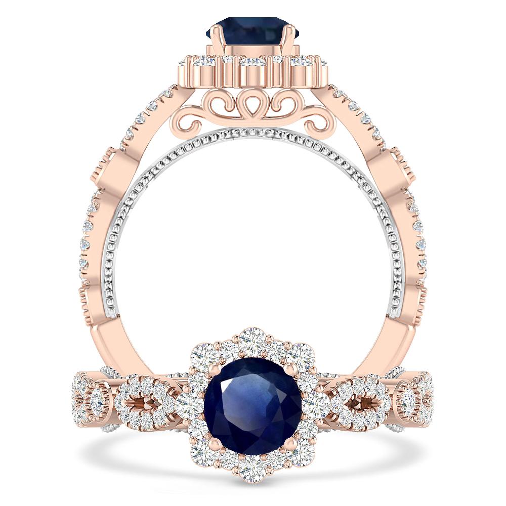 Rose Gold - Sapphire