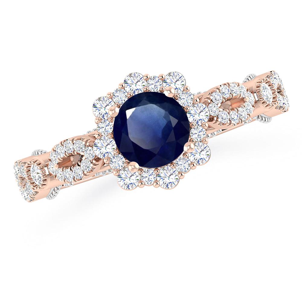 Rose Gold - Sapphire